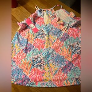 Lily Pulitzer Billie top in Multi Splashdance